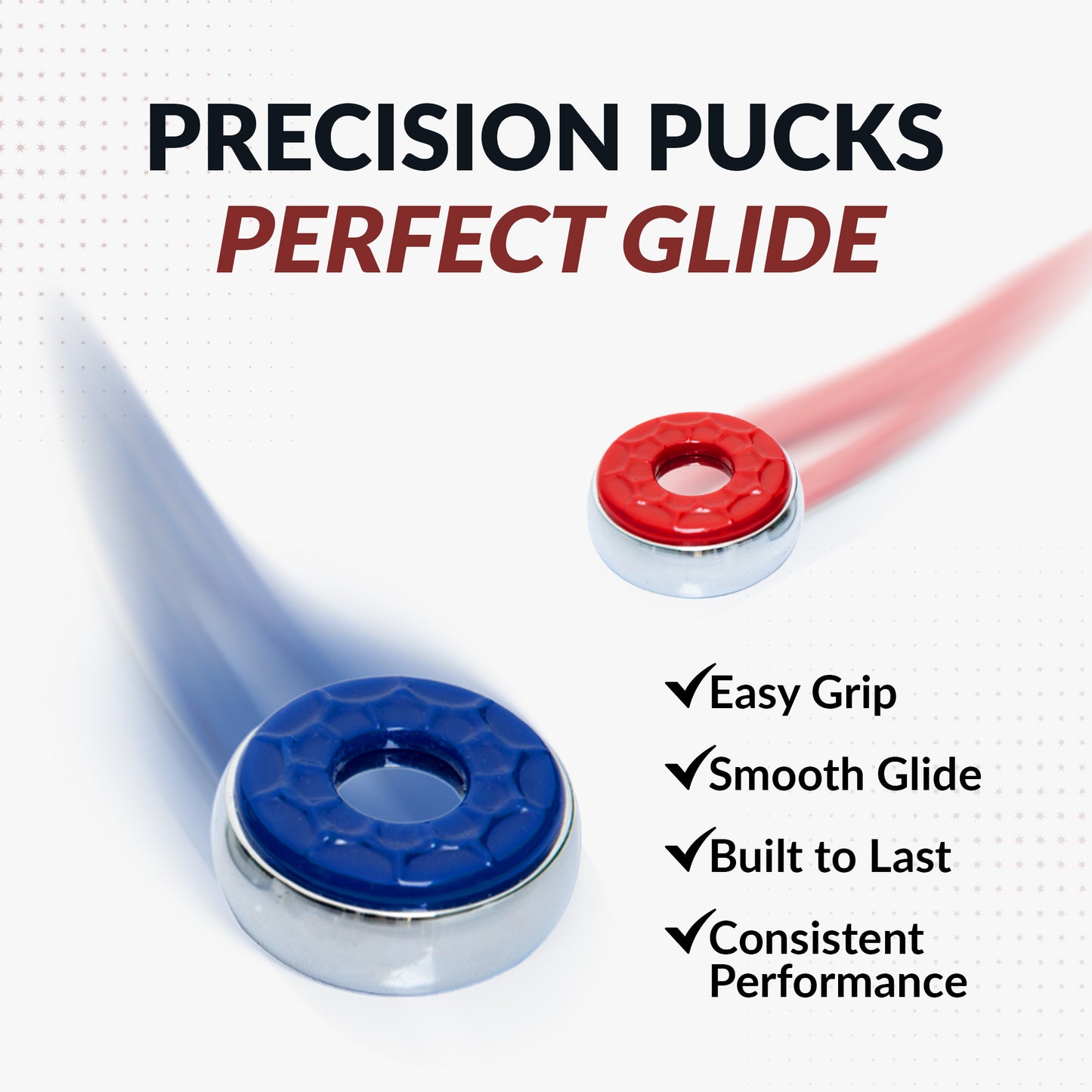 Shuffleboard Pucks with Case - Pro Series - Set of 8