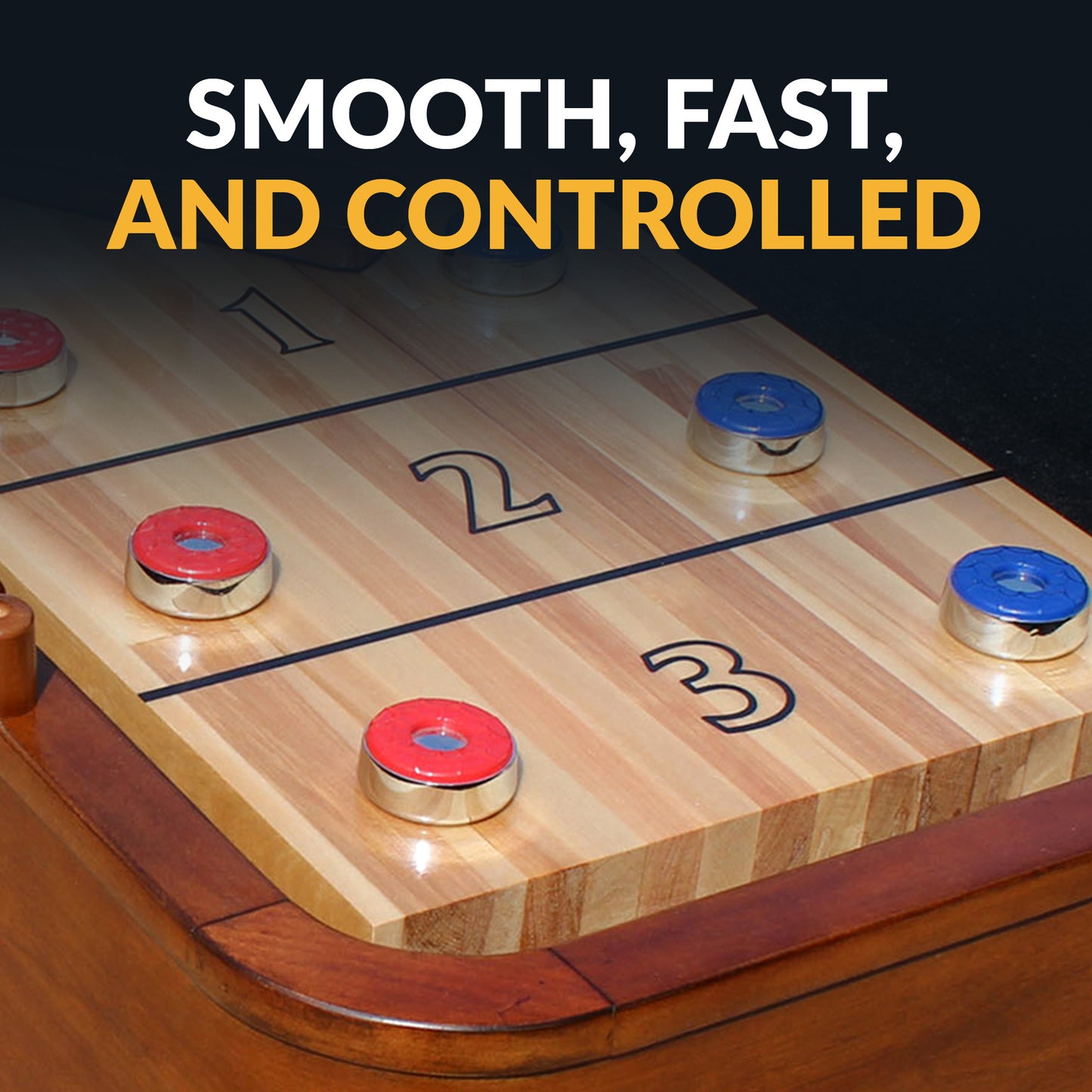Shuffleboard Pucks with Case - Set of 8