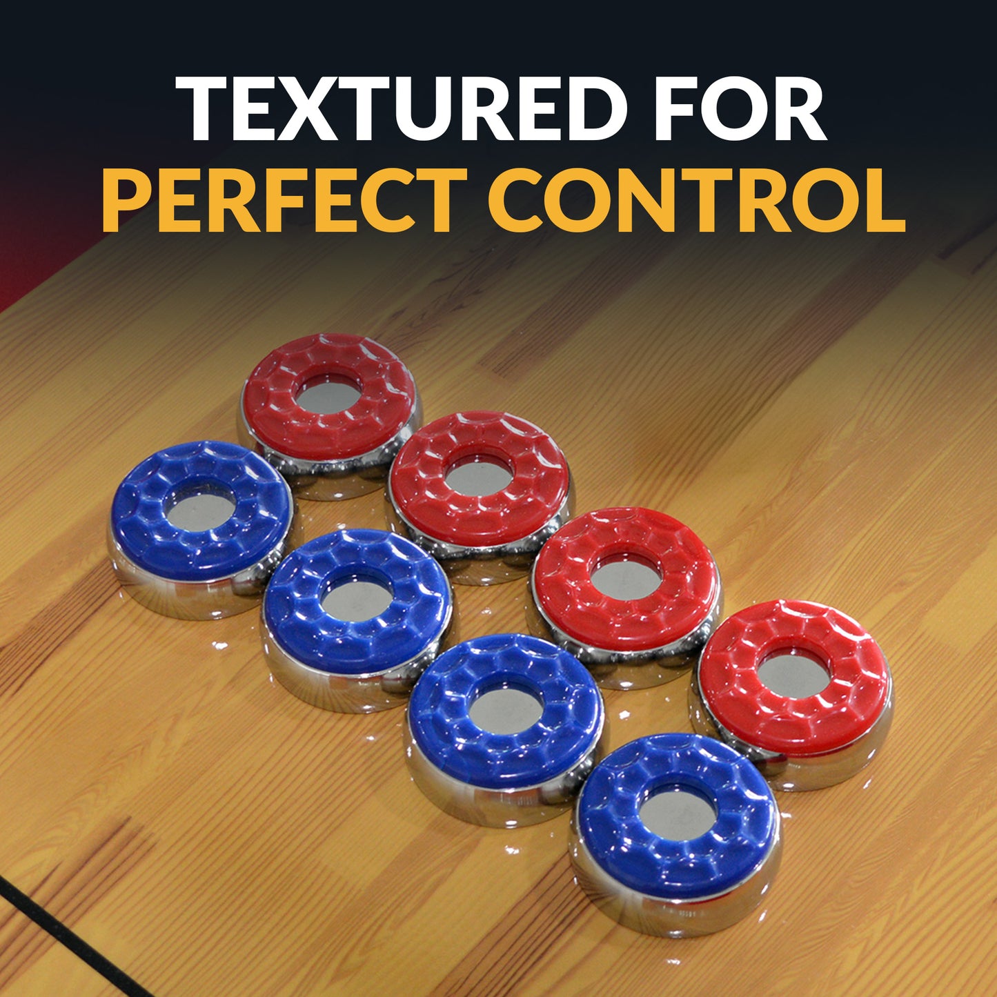 Shuffleboard Pucks with Case - Set of 8