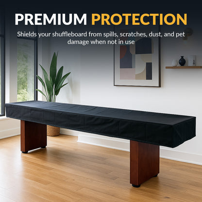 9-ft Shuffleboard Table Cover - Black