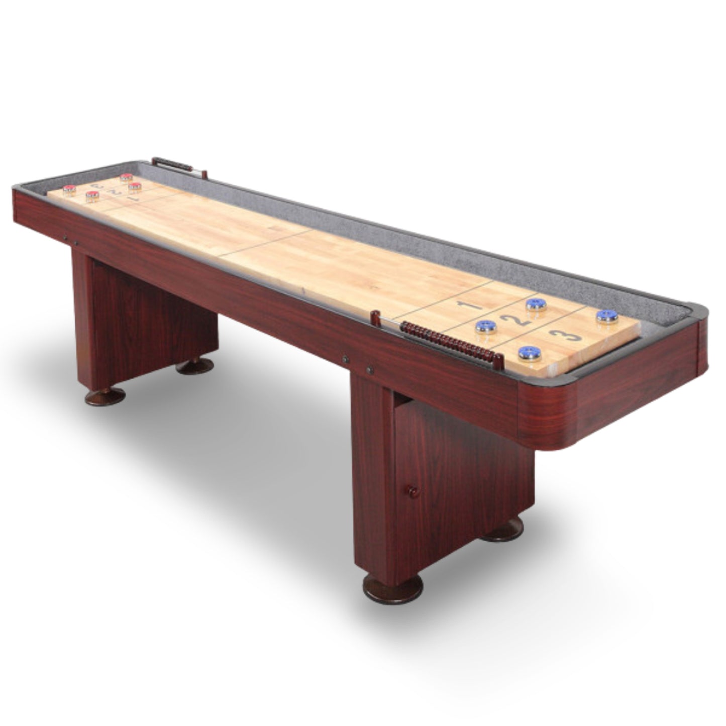 Challenger 12-ft Shuffleboard Table - Dk Cherry Finish